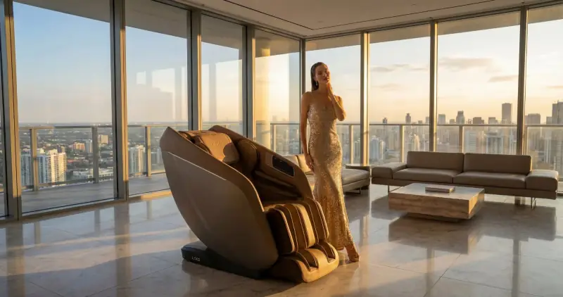 Massage chair in Indian living room