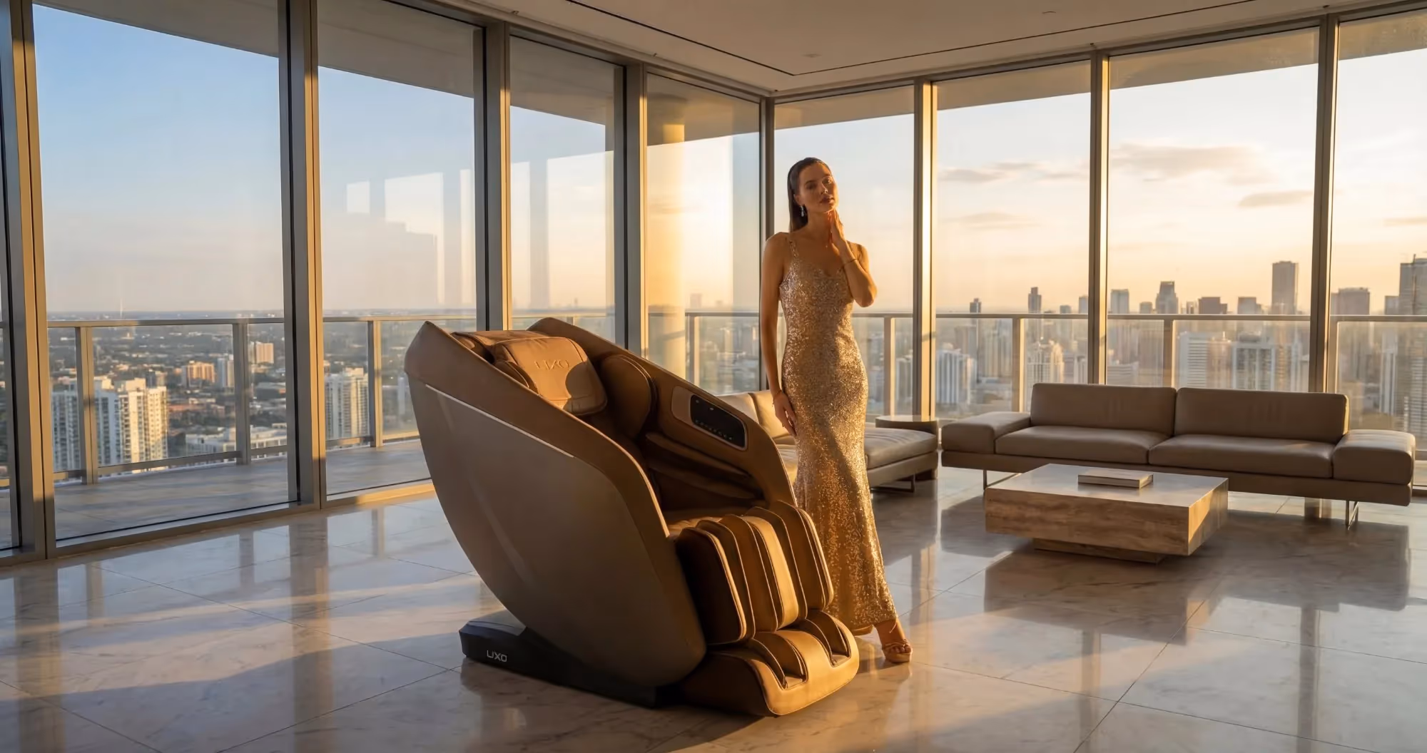 Massage chair in Indian living room